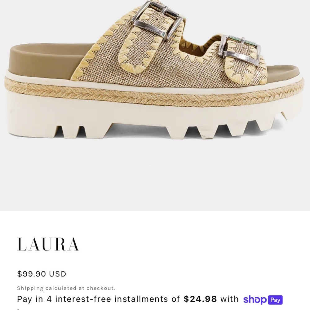 ShuShop Metallic Gold Sandals - Picture 6 of 6